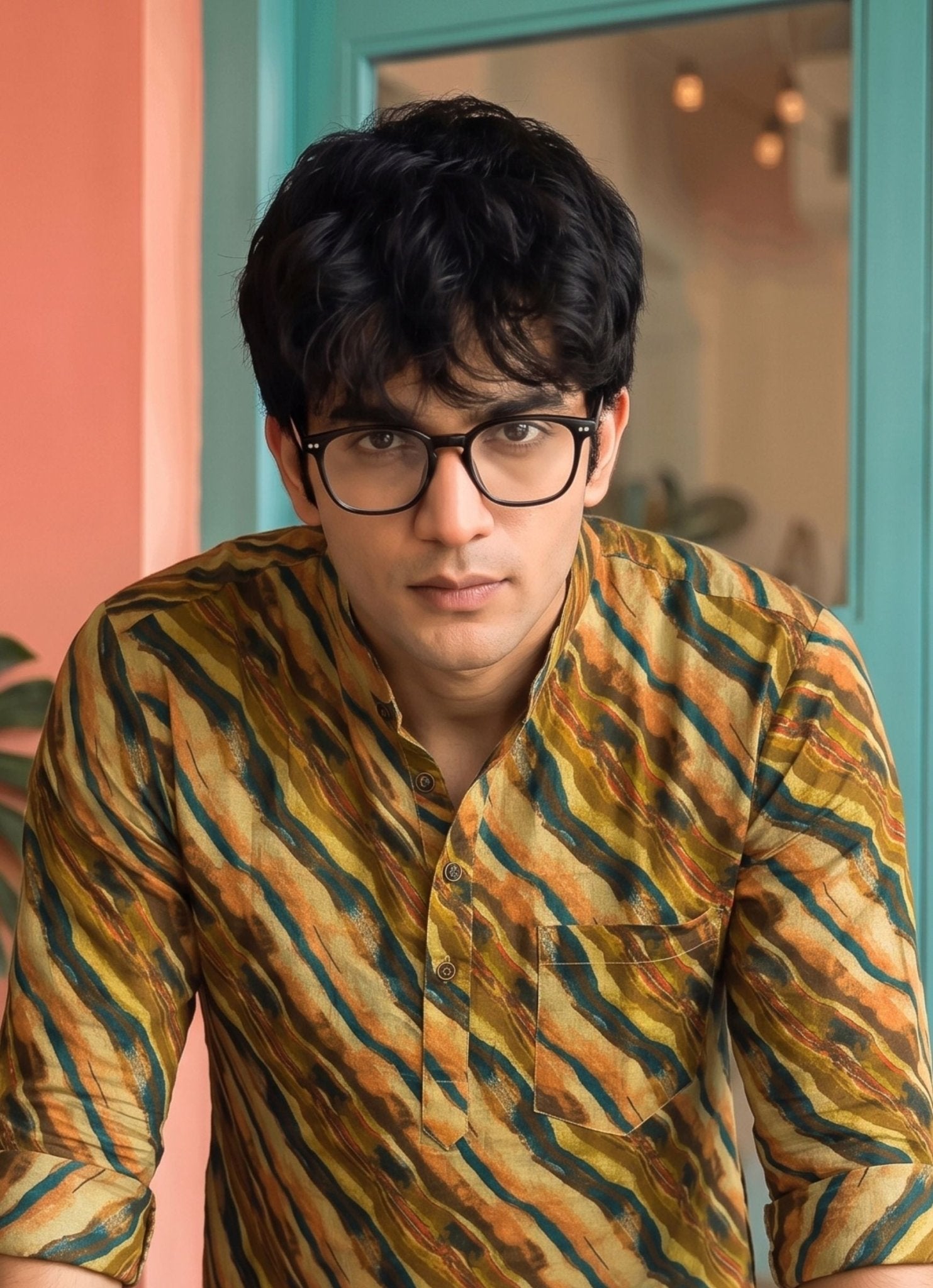 Desert Mirage – Printed Cotton Short Kurta - Jaipuri Crown