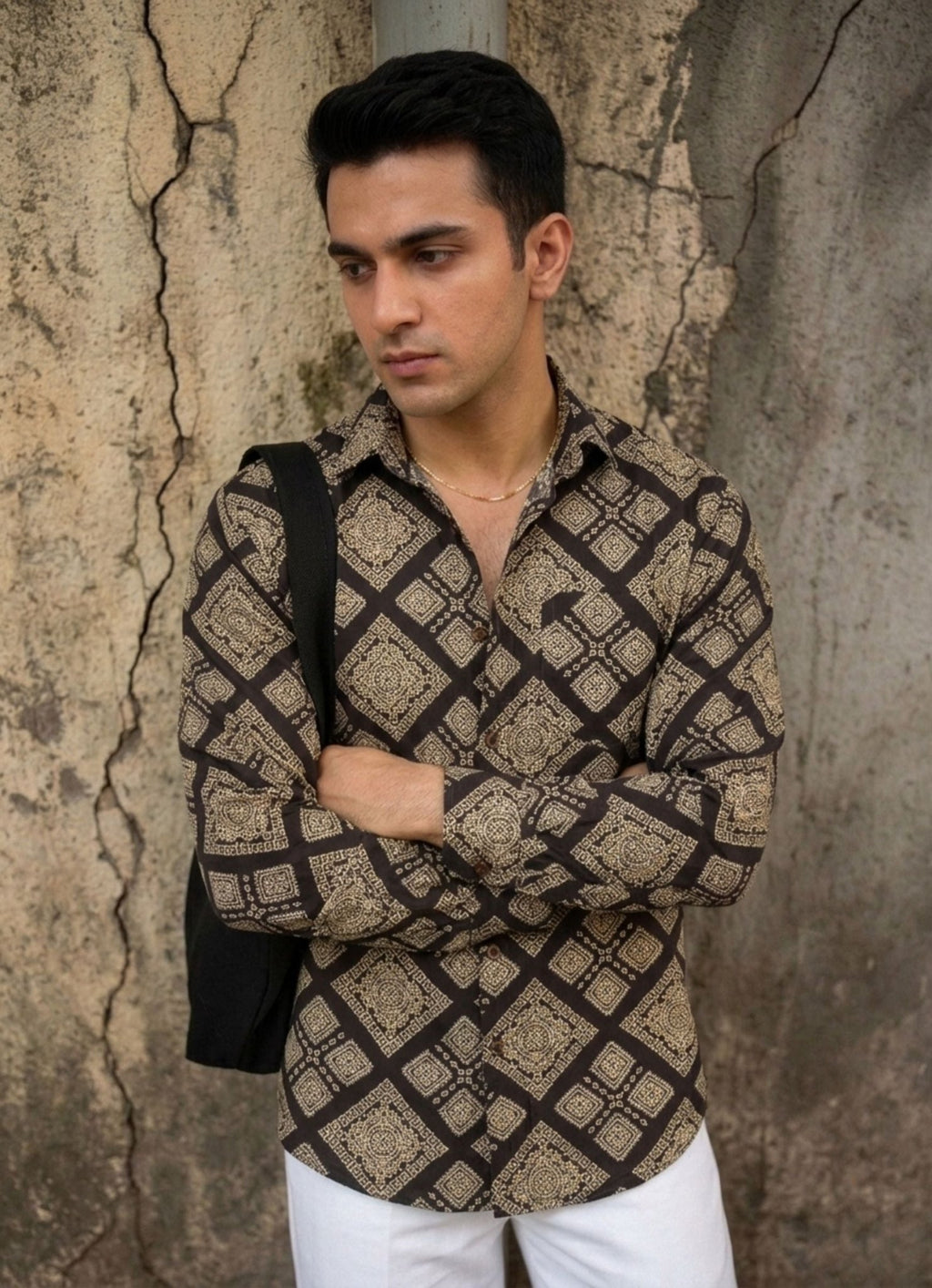 Desert Mosaic – Printed Cotton Full Sleeve Shirt - Jaipuri Crown
