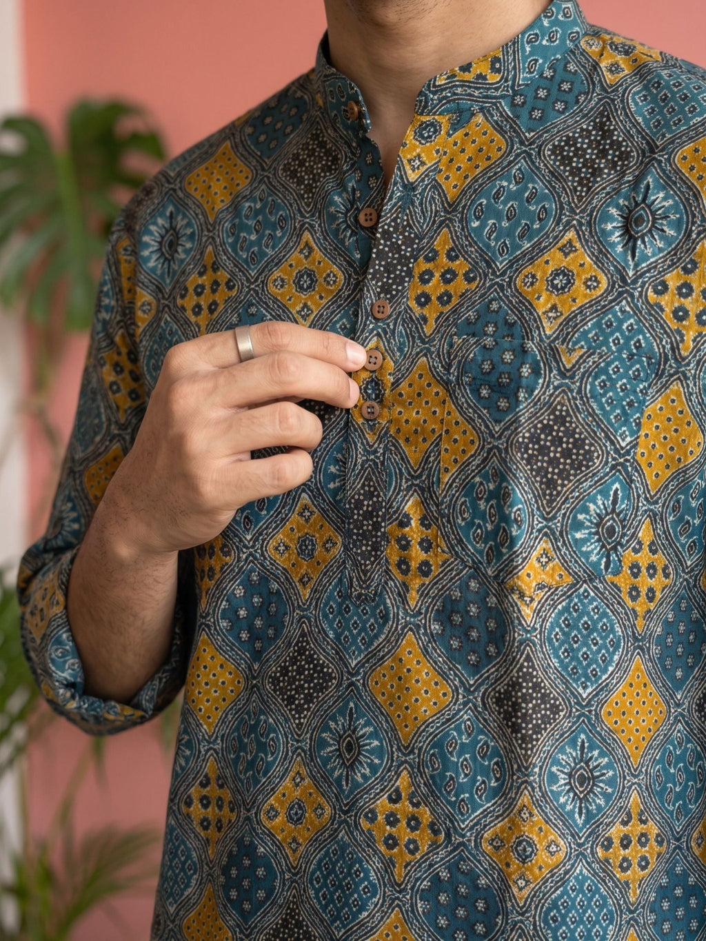 Desert Nights – Printed Cotton Short Kurta - Jaipuri Crown