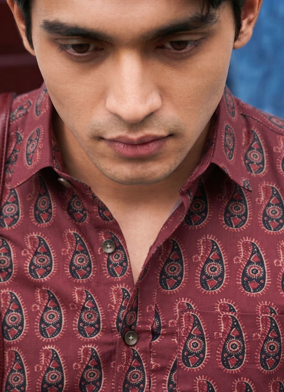 Desert Rose – Printed Cotton Half Sleeve Shirt - Jaipuri Crown