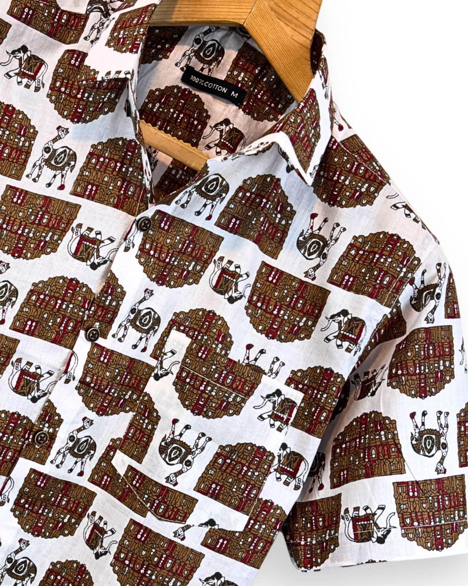 Desert Tales – Half Sleeve Cotton Shirt - Jaipuri Crown