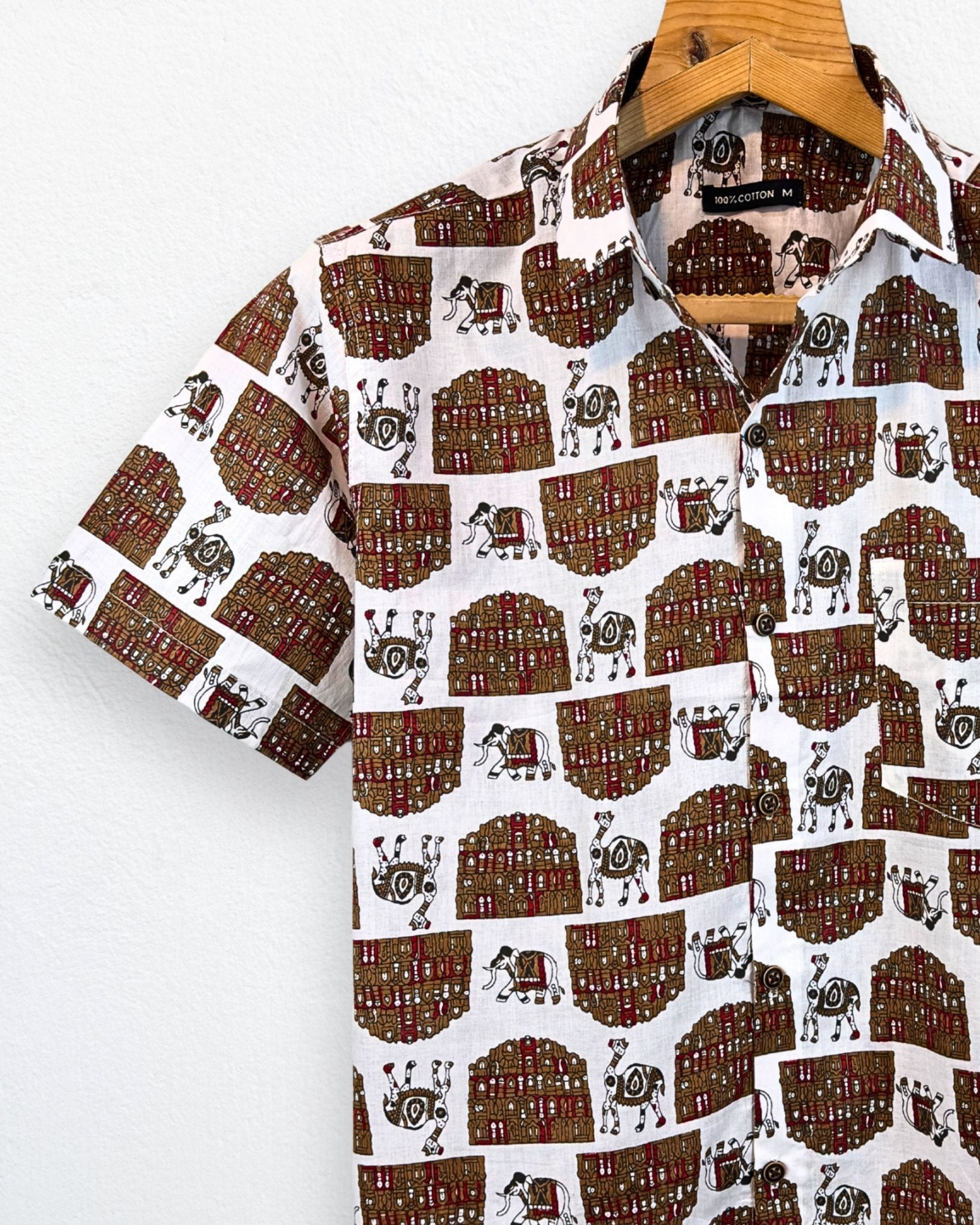 Desert Tales – Half Sleeve Cotton Shirt - Jaipuri Crown