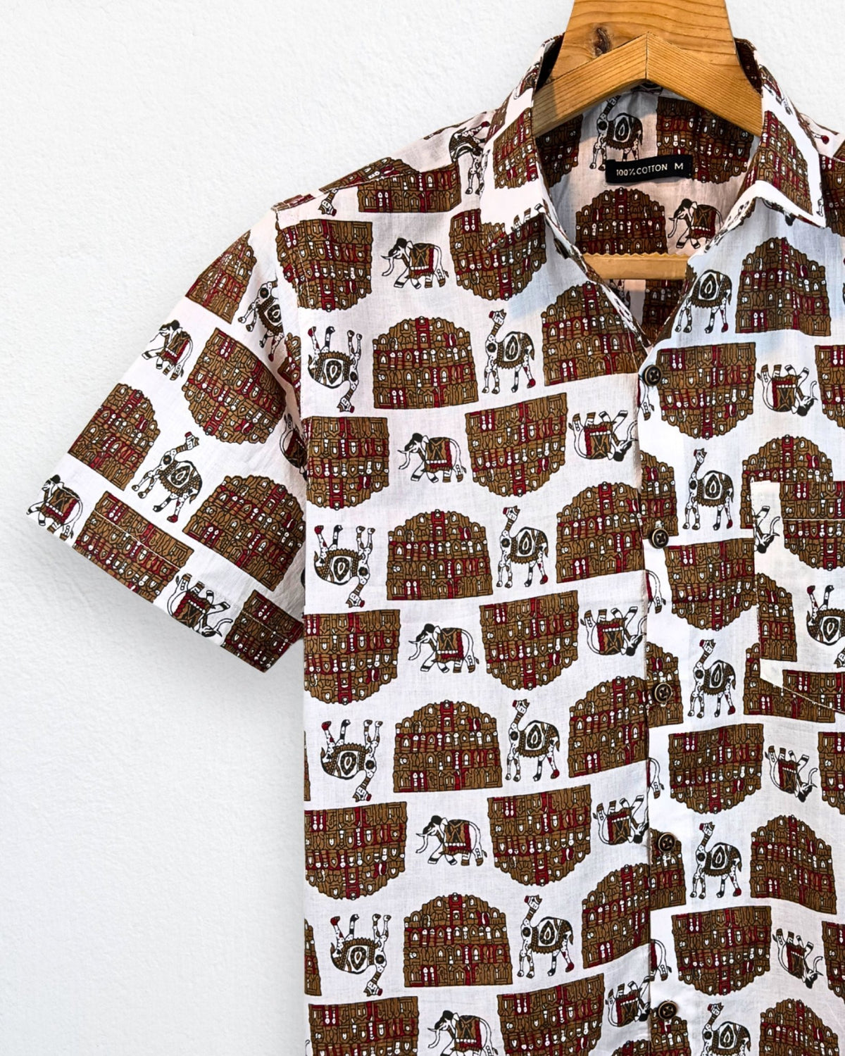 Desert Tales – Half Sleeve Cotton Shirt - Jaipuri Crown