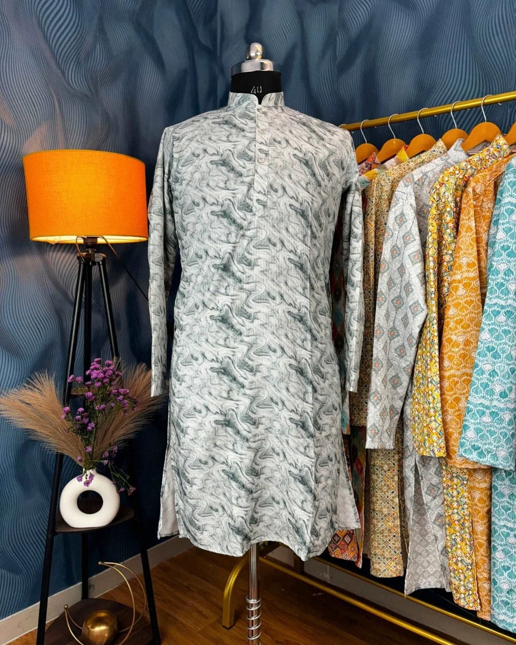 Distinctive Style Printed Kurta - Jaipuri Crown