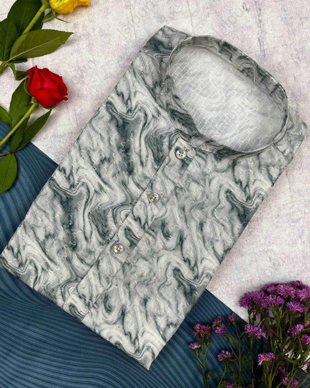 Distinctive Style Printed Kurta - Jaipuri Crown