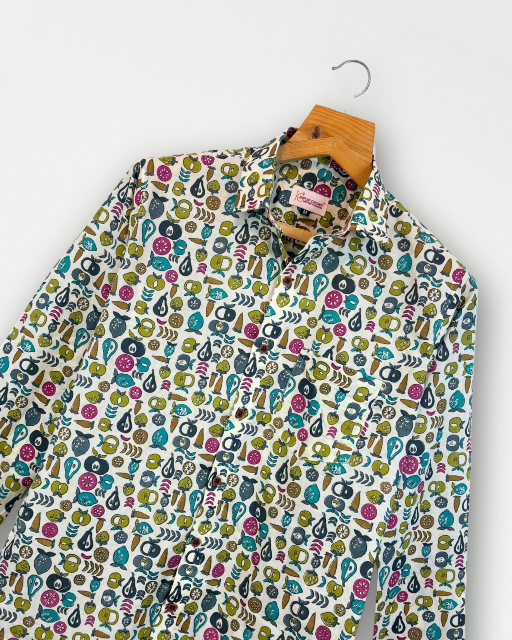 Echoing Steps - Pure Cotton Shirt - Jaipuri Crown