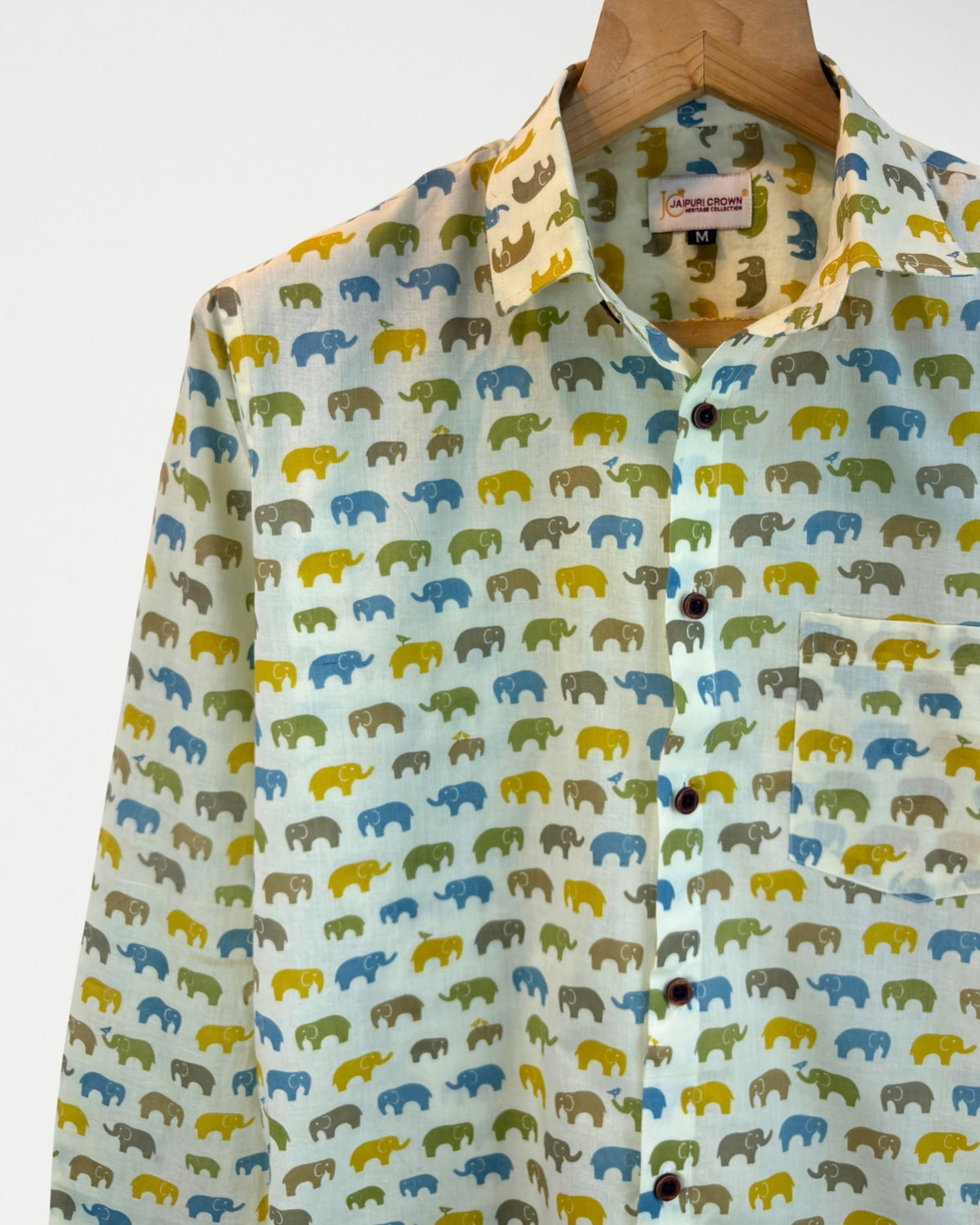 Ele Grid - Pure Cotton Shirt - Jaipuri Crown