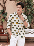 Elephant Dance – Printed Cotton Full Sleeve Shirt - Jaipuri Crown