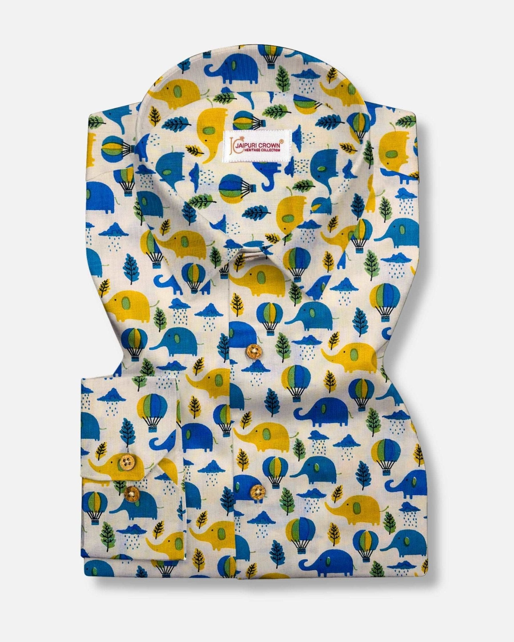 Elephant Echo Shirt - Jaipuri Crown