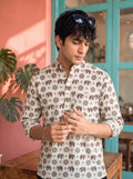 Elephant Tales – Printed Cotton Short Kurta - Jaipuri Crown