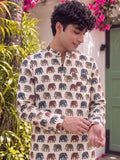 Elephant Tales – Printed Cotton Short Kurta - Jaipuri Crown