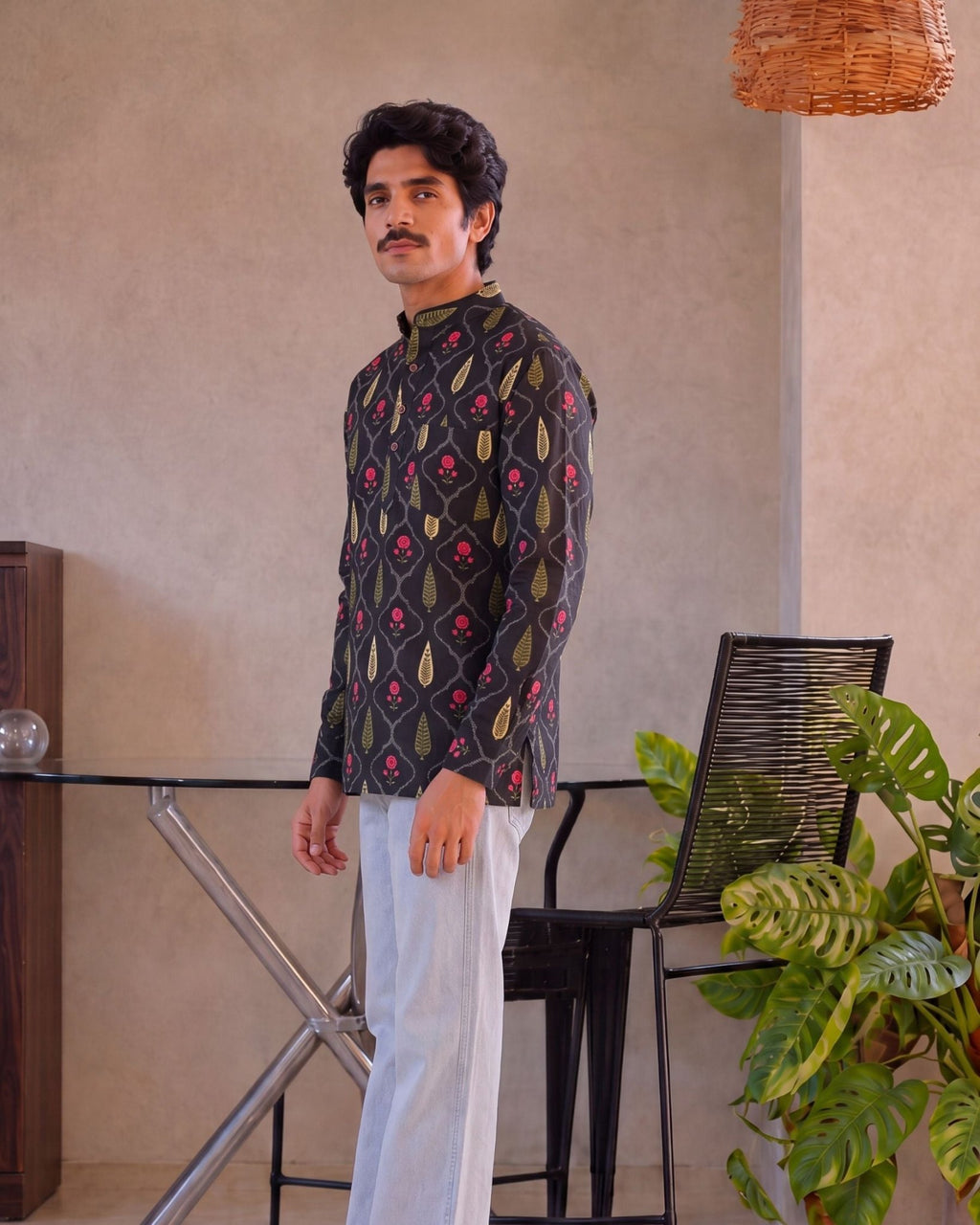 Eternal Elegance – Printed Cotton Short Kurta - Jaipuri Crown