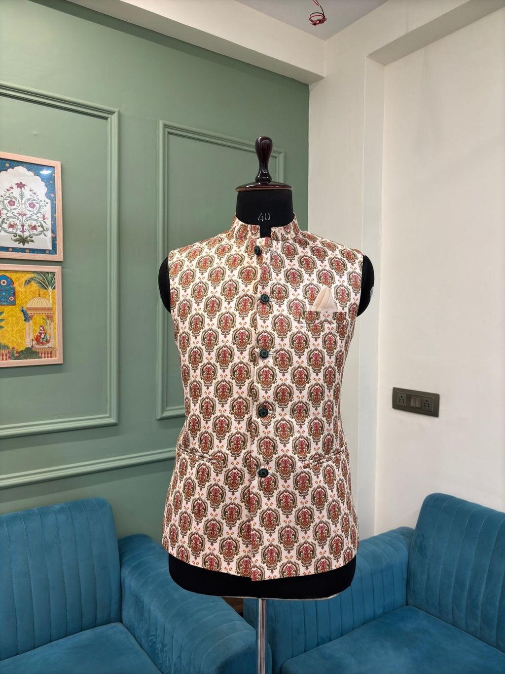 Ethnic Couture Modi Jacket - Jaipuri Crown