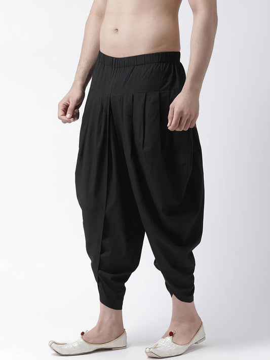 Ethnic Dhoti Pant - Black - Jaipuri Crown