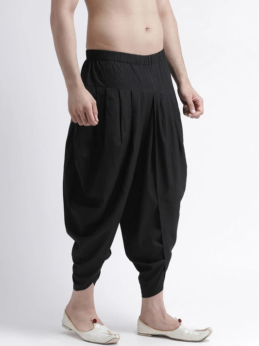 Ethnic Dhoti Pant - Black - Jaipuri Crown