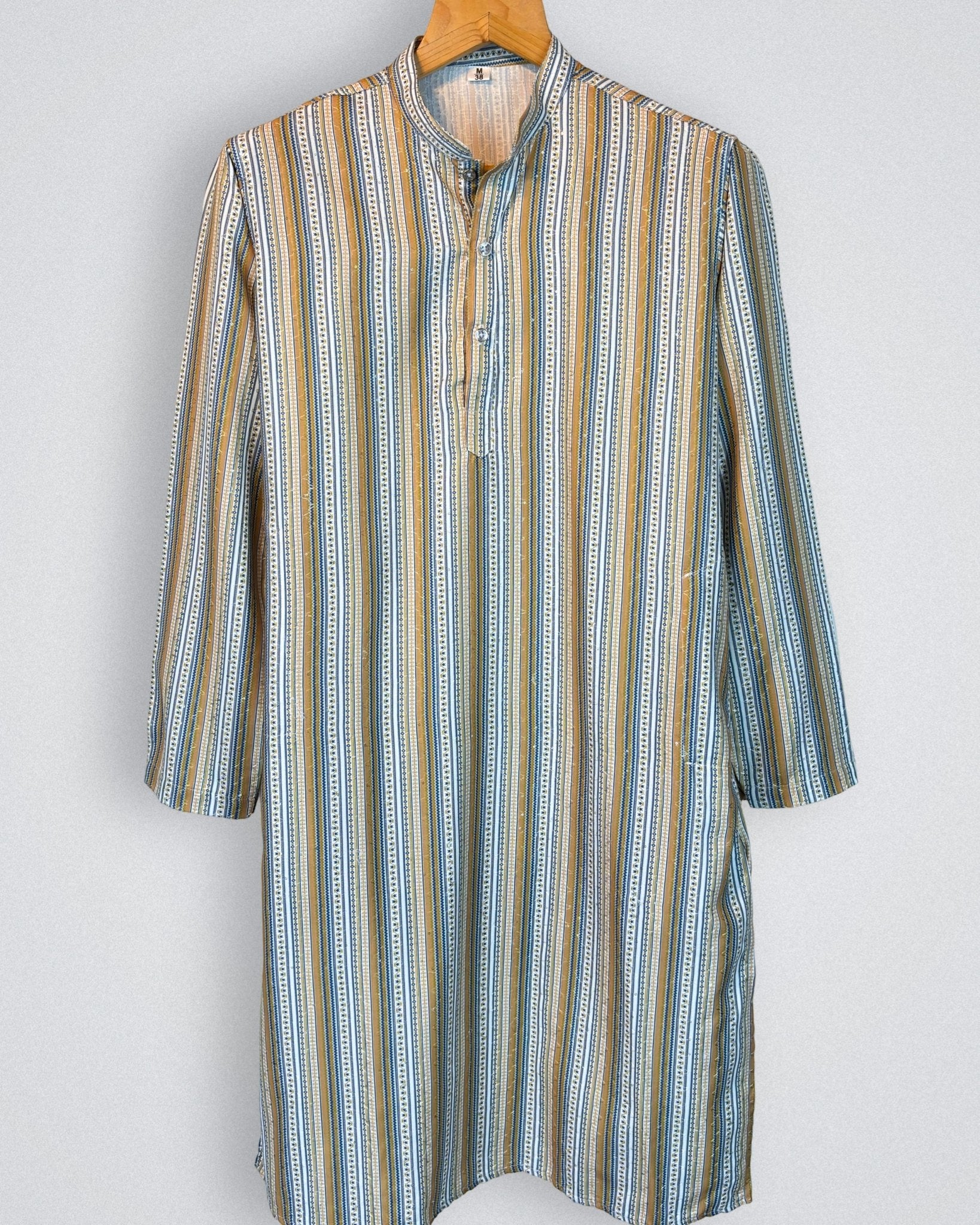 Ethnic Stripe Printed Kurta - Jaipuri Crown