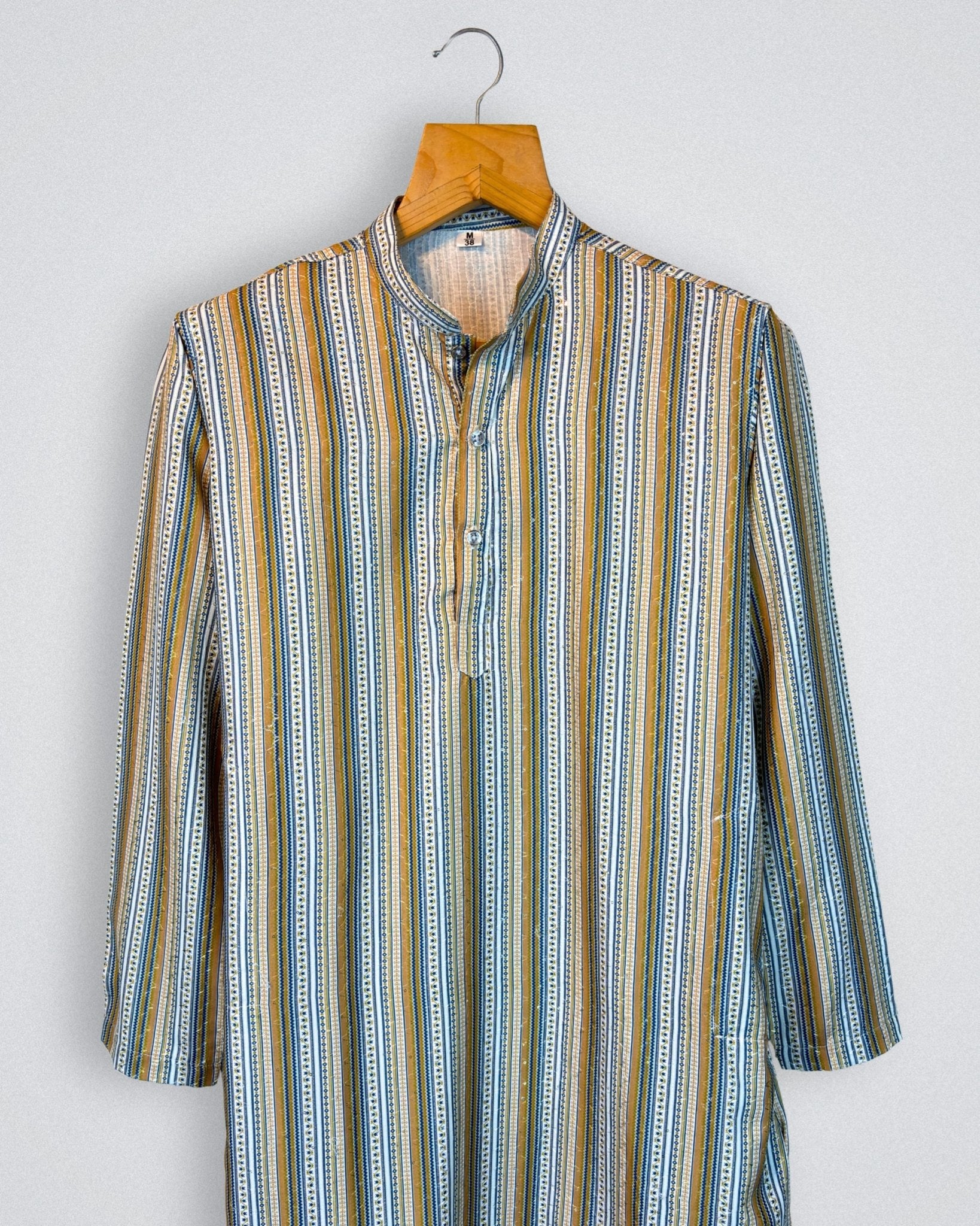 Ethnic Stripe Printed Kurta - Jaipuri Crown