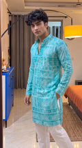 Exquisite Golden Work Kurta - Jaipuri Crown
