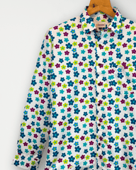 Flora Pop – Full Sleeve Printed Shirt - Jaipuri Crown