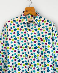 Flora Pop – Full Sleeve Printed Shirt - Jaipuri Crown