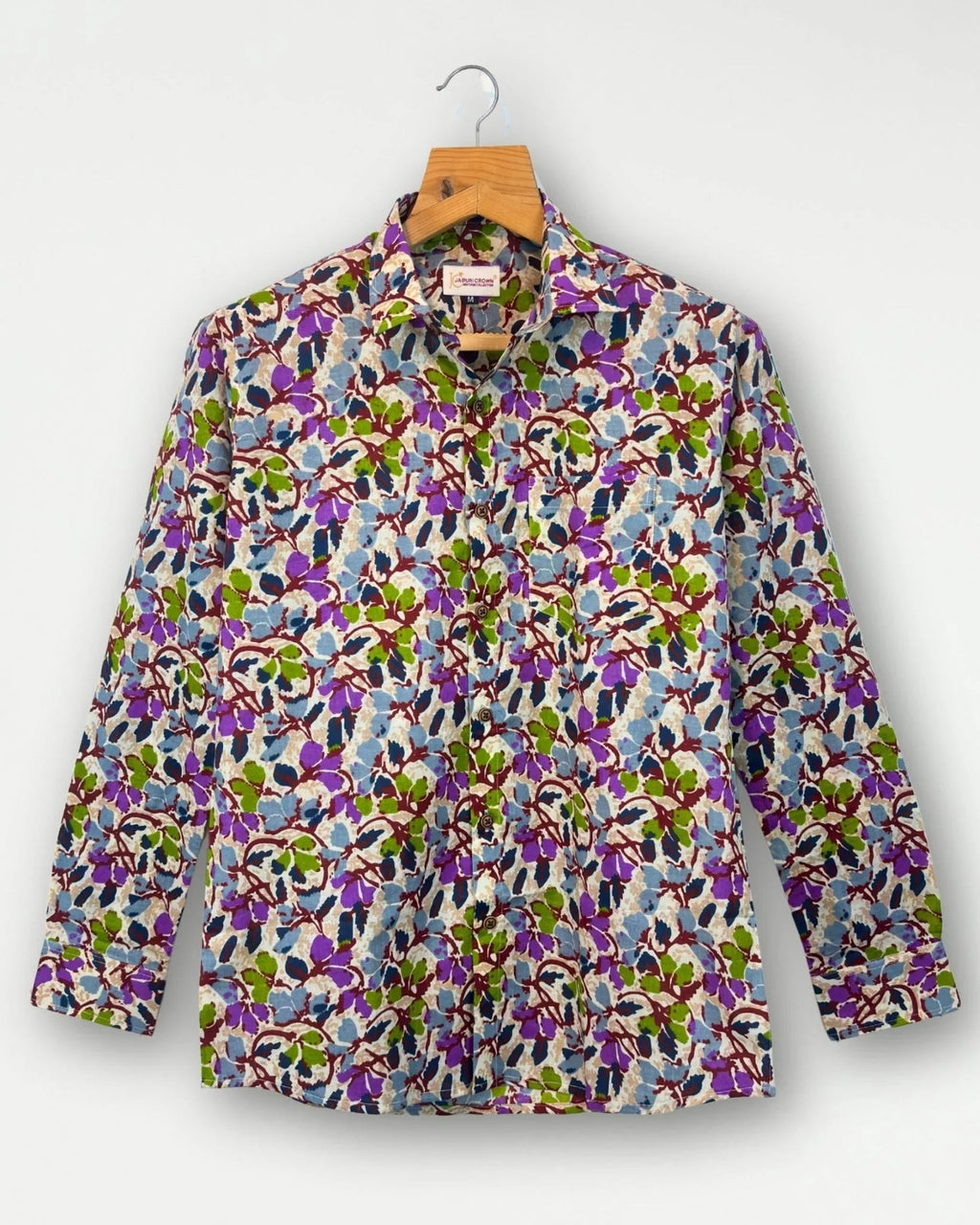 Floral Breeze - Pure Cotton Shirt - Jaipuri Crown