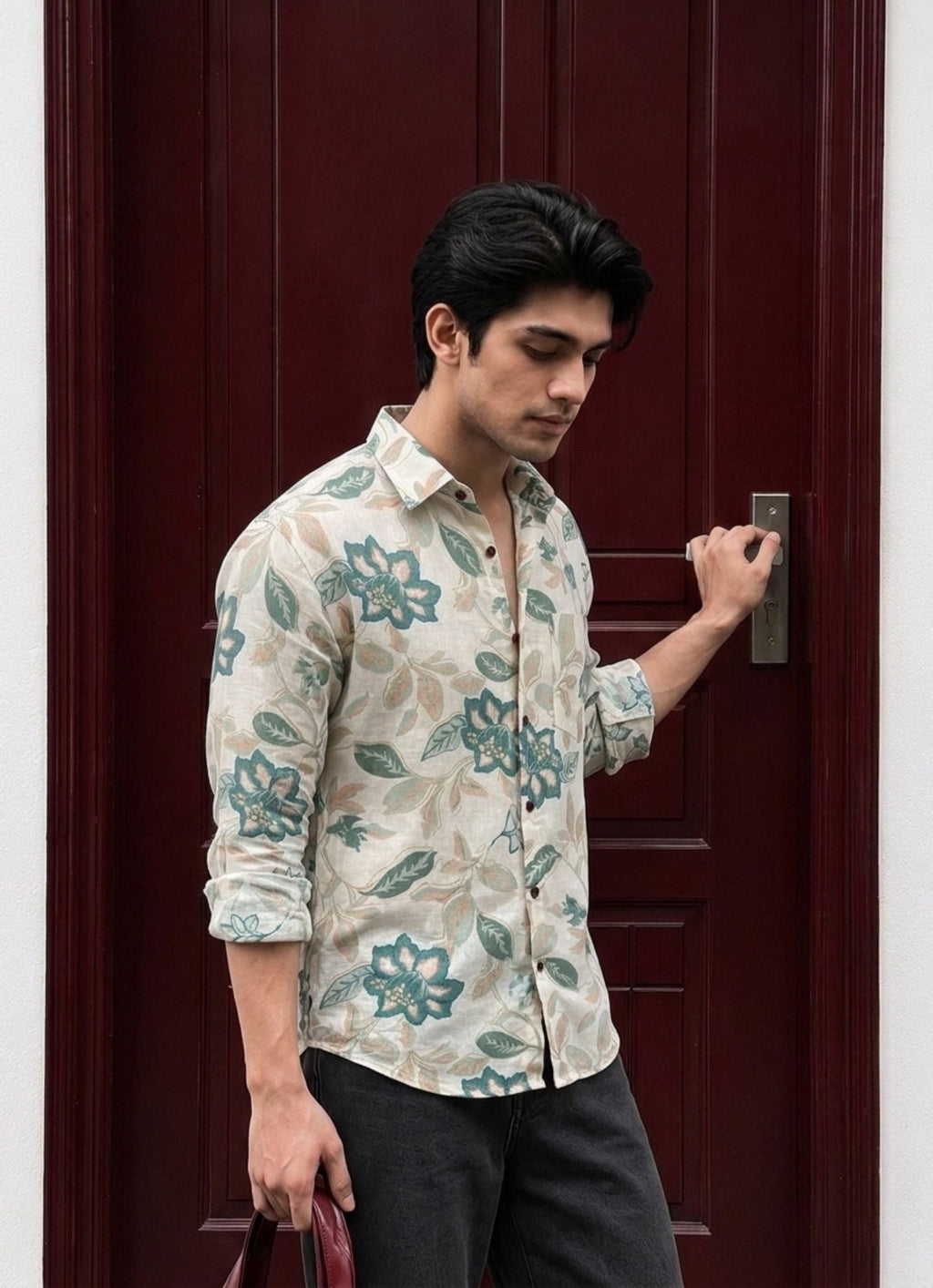Floral Dream – Printed Cotton Full Sleeve Shirt - Jaipuri Crown