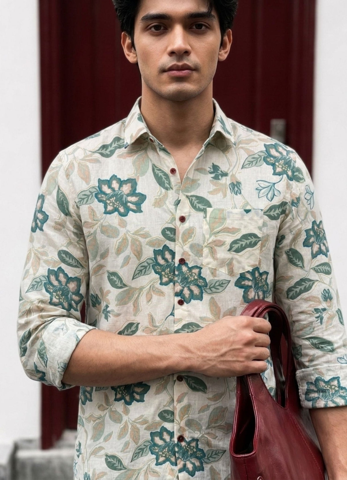 Floral Dream – Printed Cotton Full Sleeve Shirt - Jaipuri Crown
