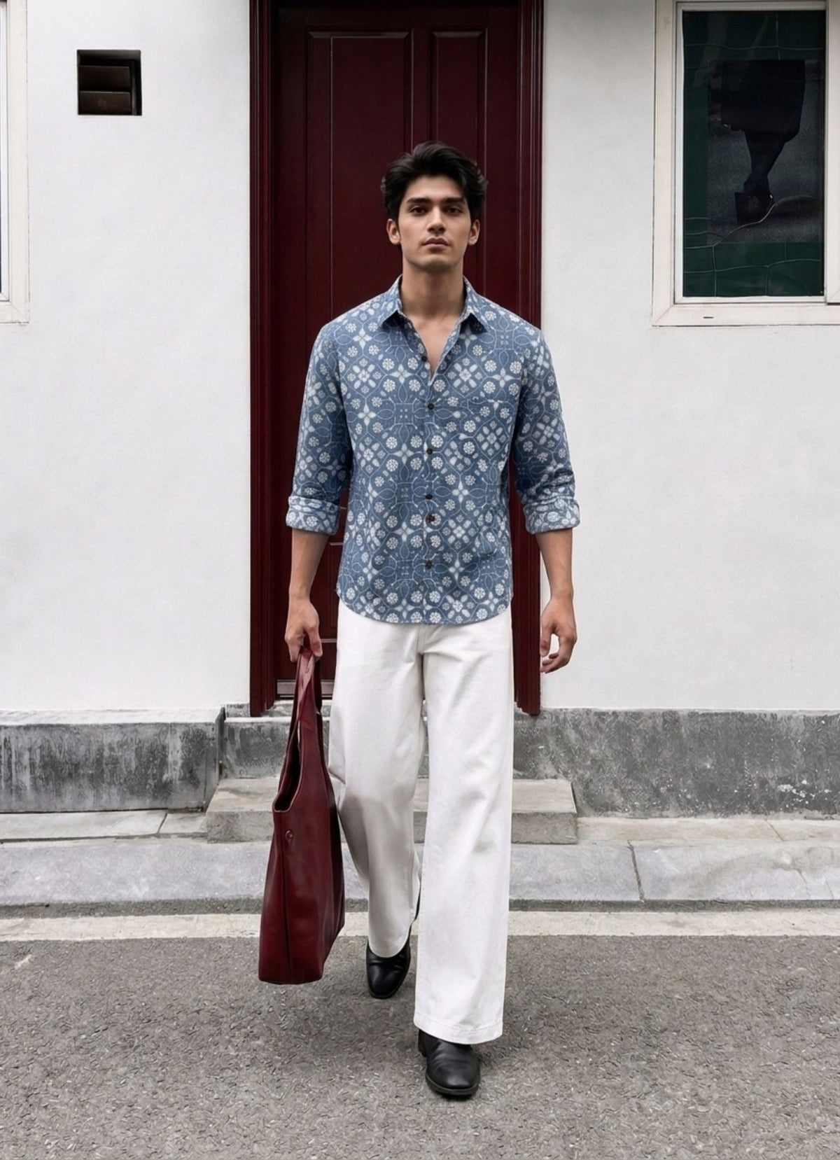 Floral Fusion – Full Sleeve Printed Cotton Shirt - Jaipuri Crown