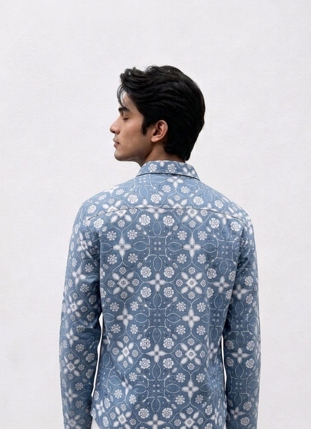 Floral Fusion – Full Sleeve Printed Cotton Shirt - Jaipuri Crown