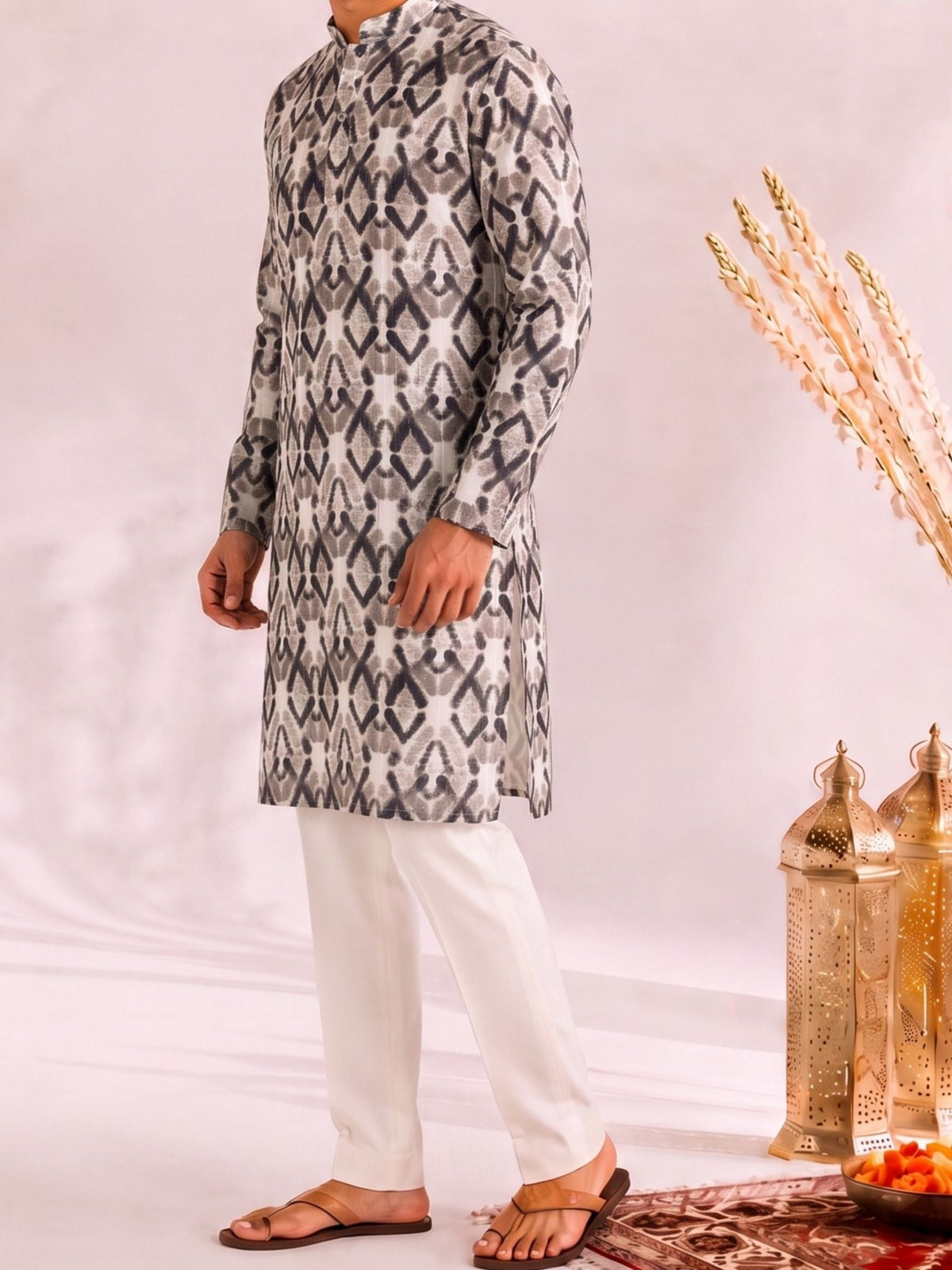 Gilded Golden Work Kurta - Jaipuri Crown