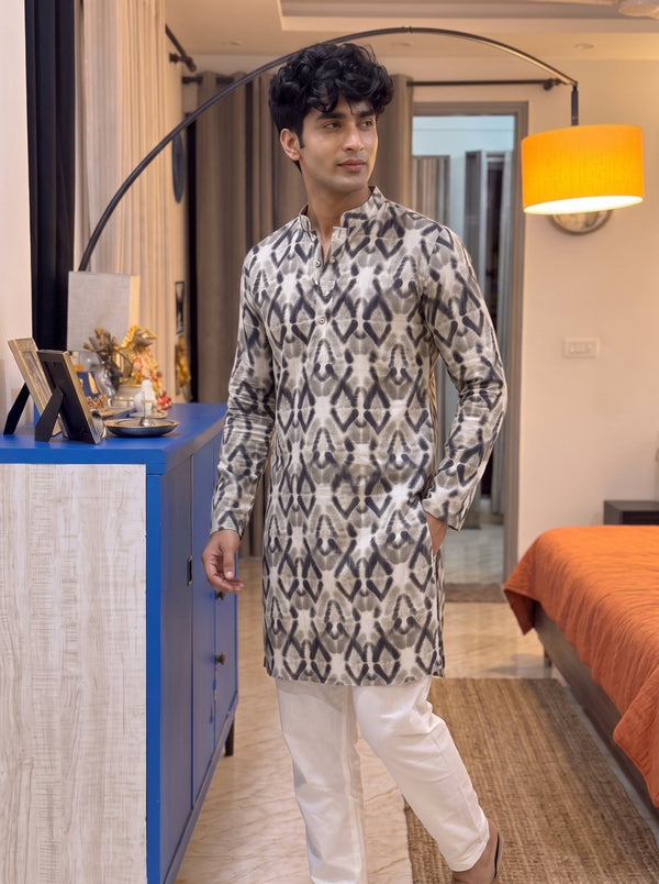 Gilded Golden Work Kurta - Jaipuri Crown