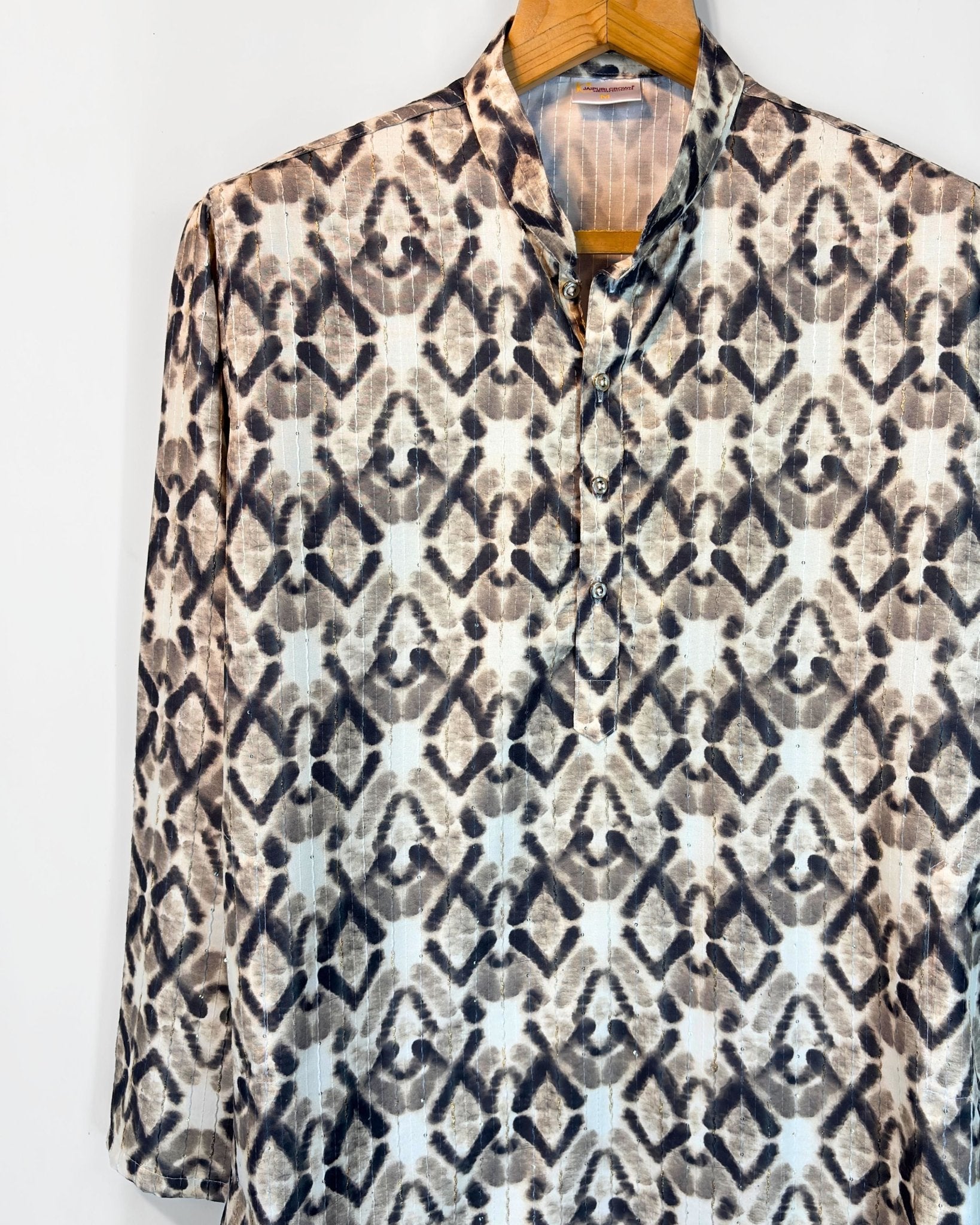 Gilded Golden Work Kurta - Jaipuri Crown