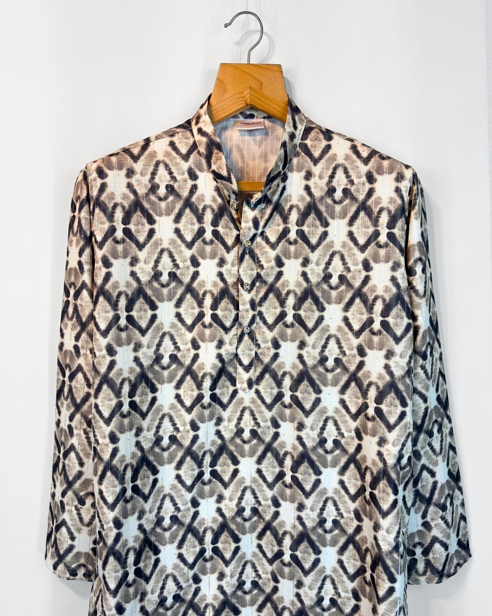 Gilded Golden Work Kurta - Jaipuri Crown