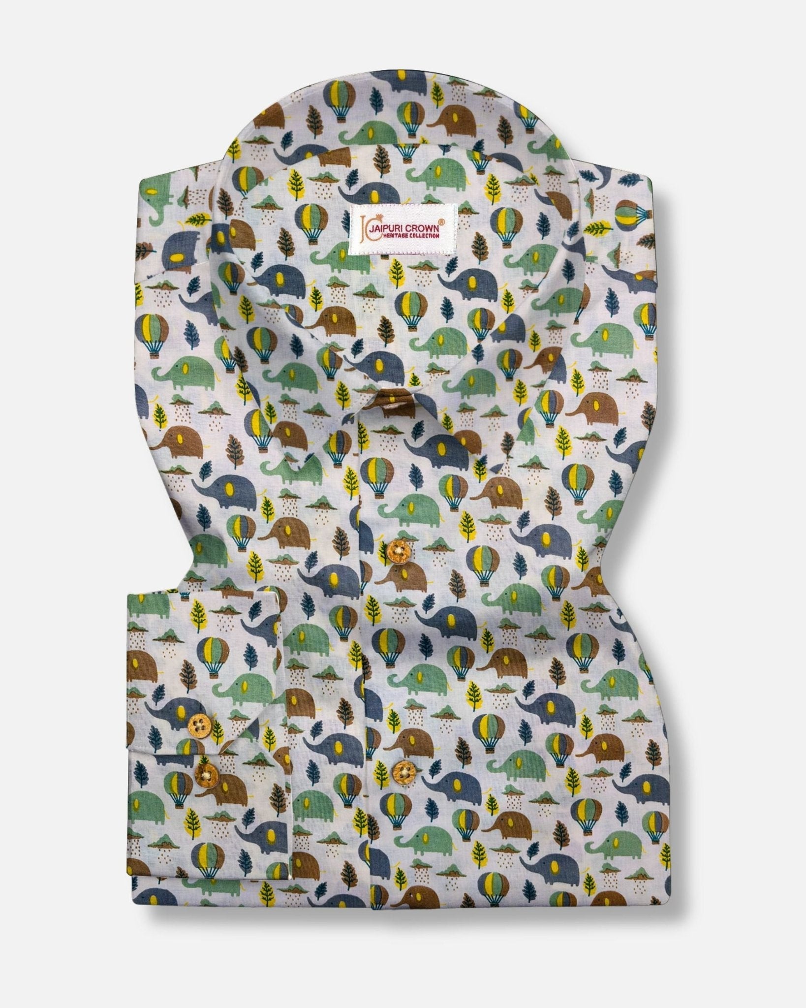 Graceful Giant Shirt - Pure Cotton Shirt - Pure Cotton Shirt - Jaipuri Crown
