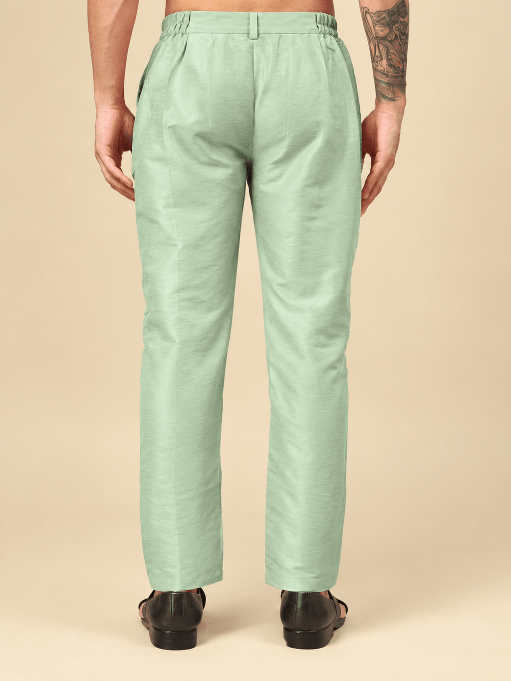 Green Long Pajama - Jaipuri Crown