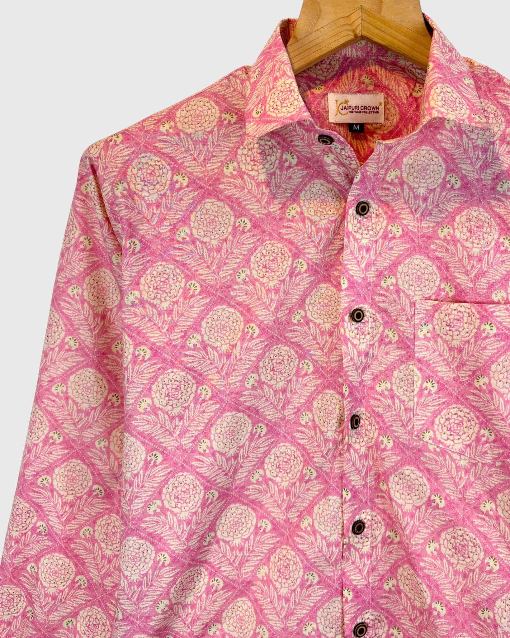 Gulraaz – Pink Floral - Jaipuri Crown