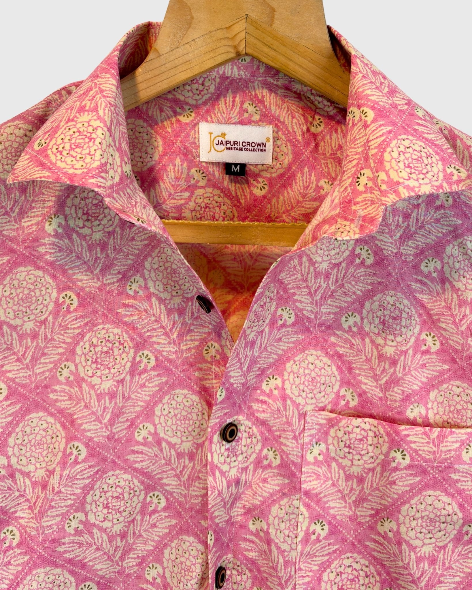 Gulraaz – Pink Floral - Jaipuri Crown