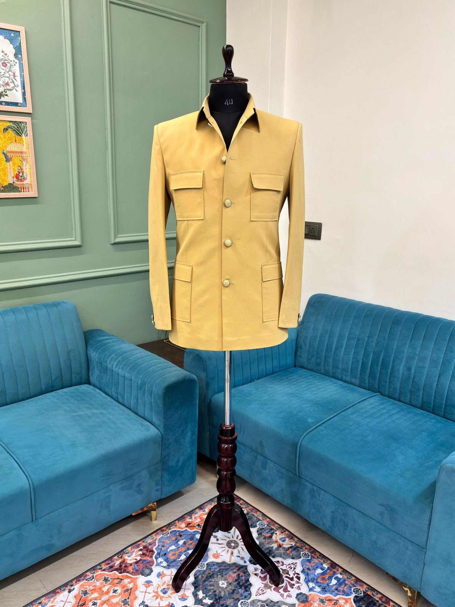 Heritage Bushcoat Beige - Jaipuri Crown