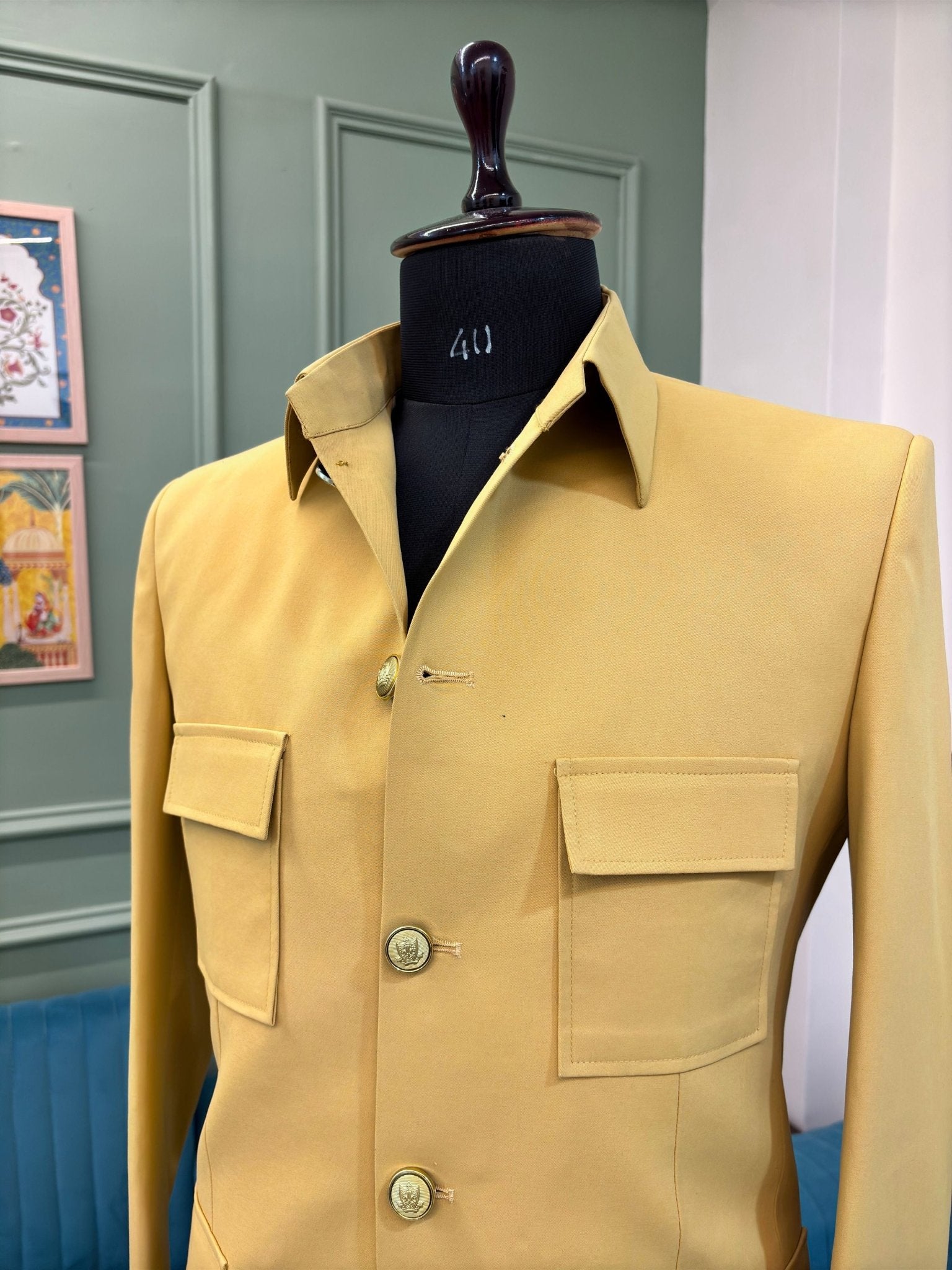 Heritage Bushcoat Beige - Jaipuri Crown