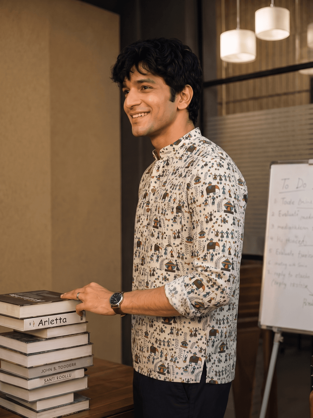 Heritage Vibes – Printed Cotton Short Kurta - Jaipuri Crown