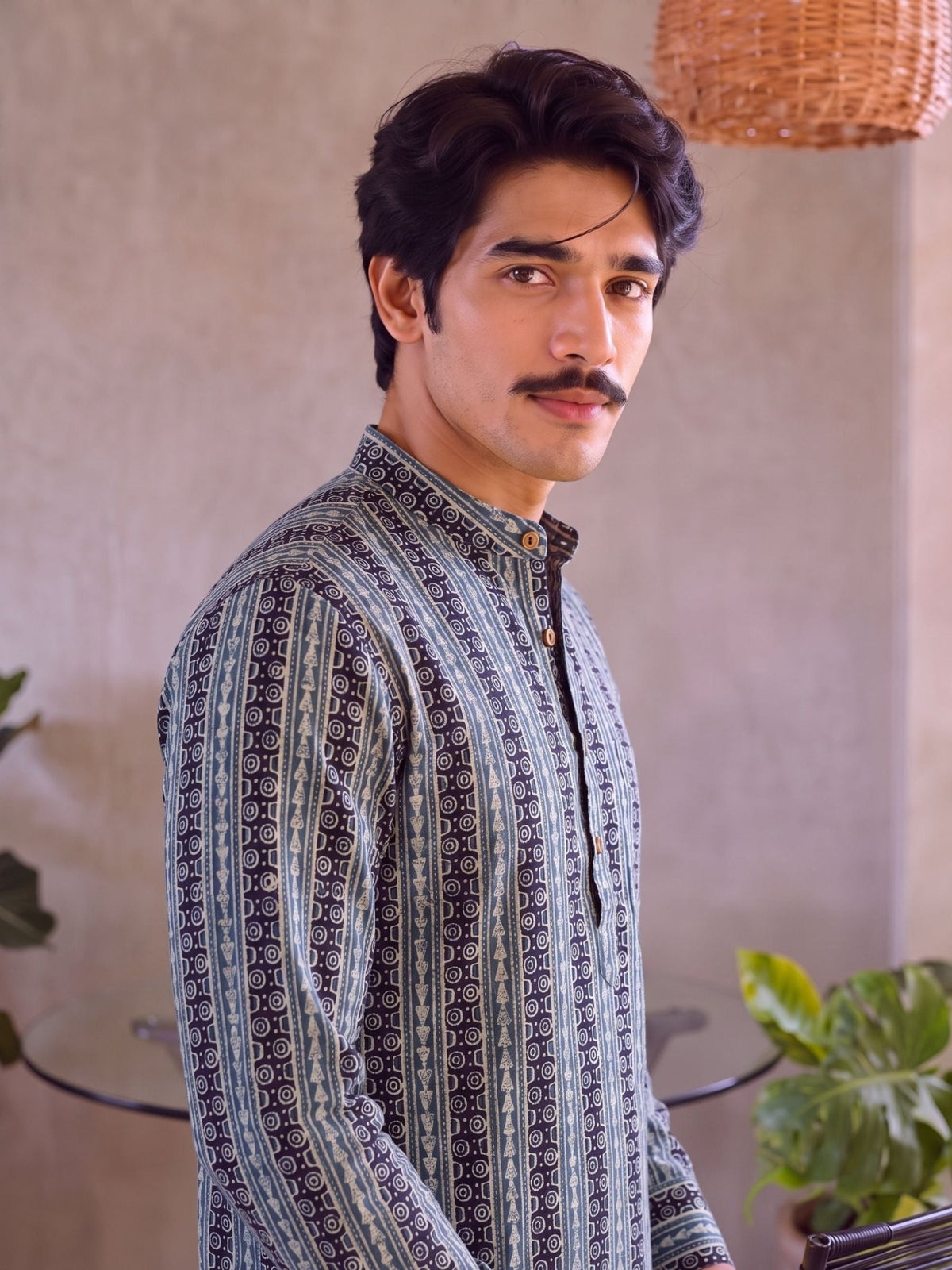 Heritage Vibes – Printed Cotton Short Kurta - Jaipuri Crown