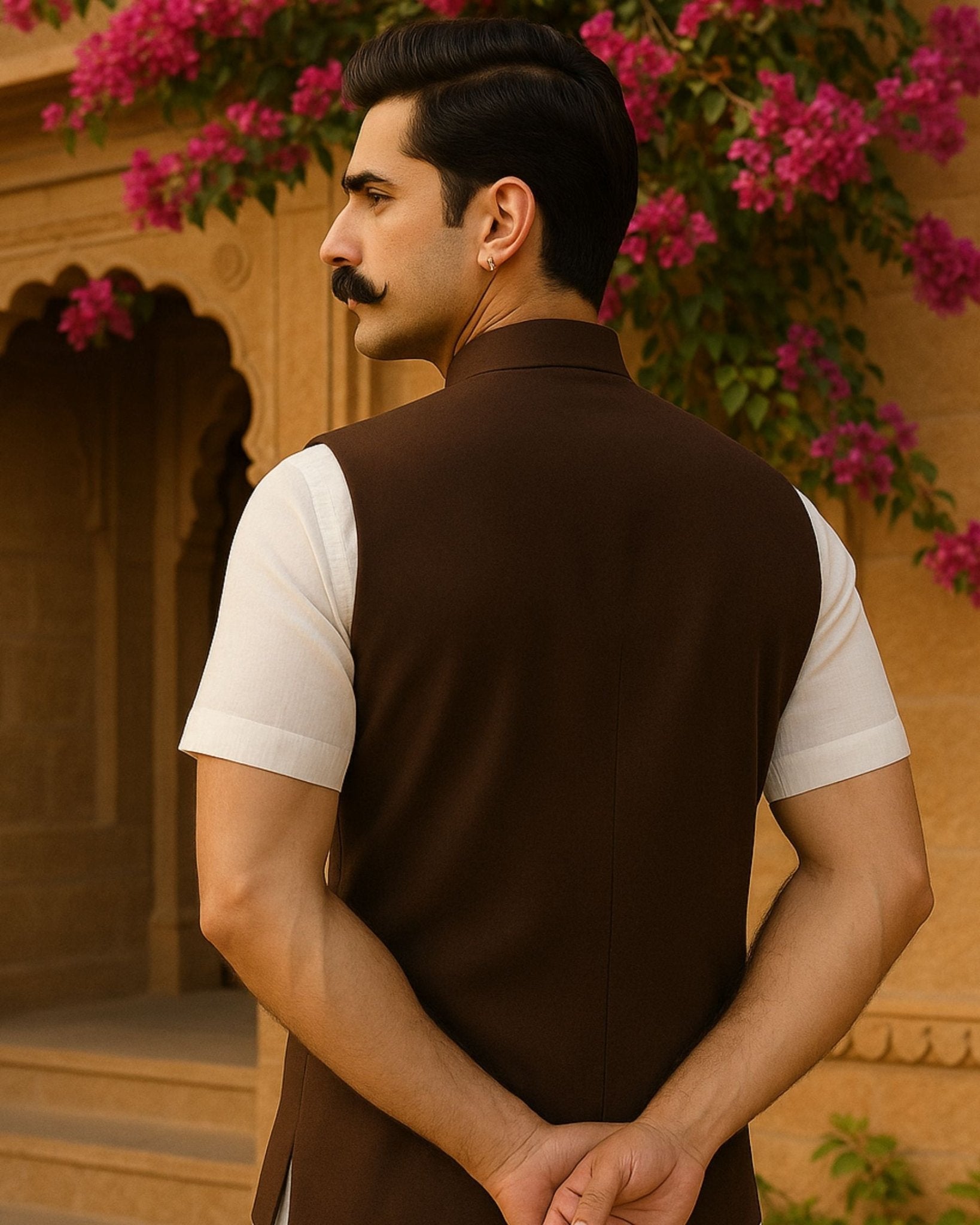 Hunting Jacket - Coffee Color - Jaipuri Crown