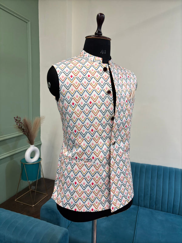 Imperial Charm Modi Jacket - Jaipuri Crown