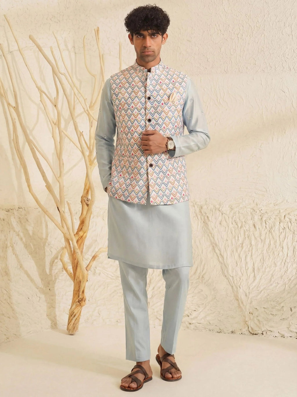 Imperial Charm Modi Jacket - Jaipuri Crown