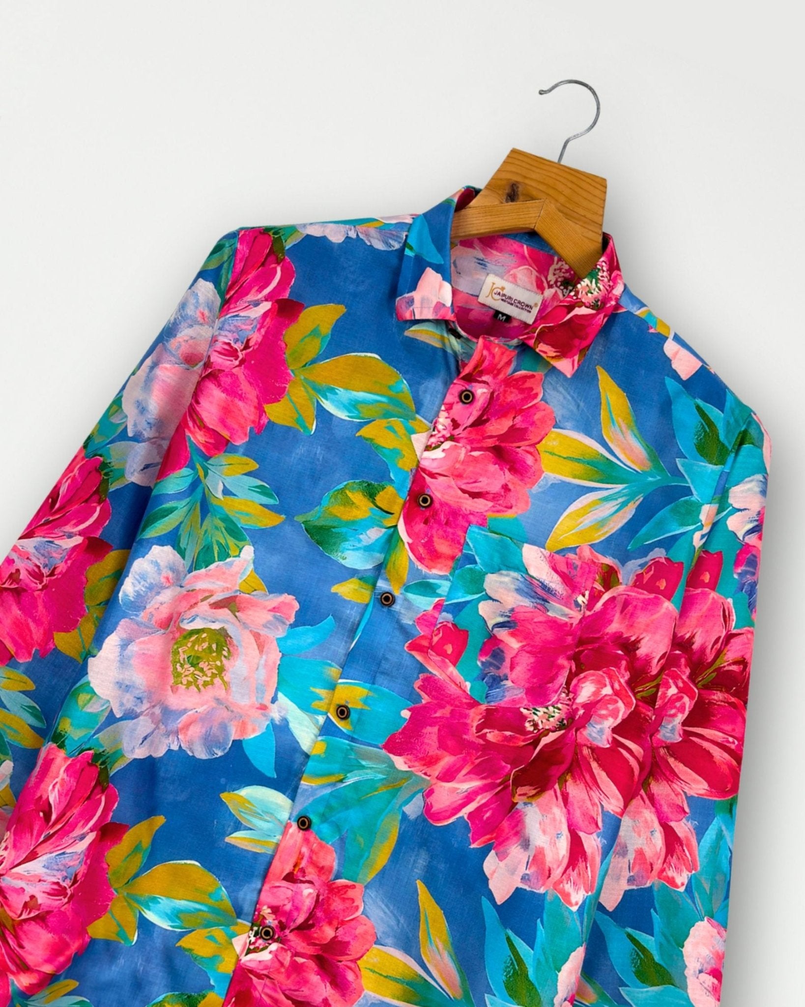 Island Bloom – Full Sleeve Printed Shirt - Jaipuri Crown