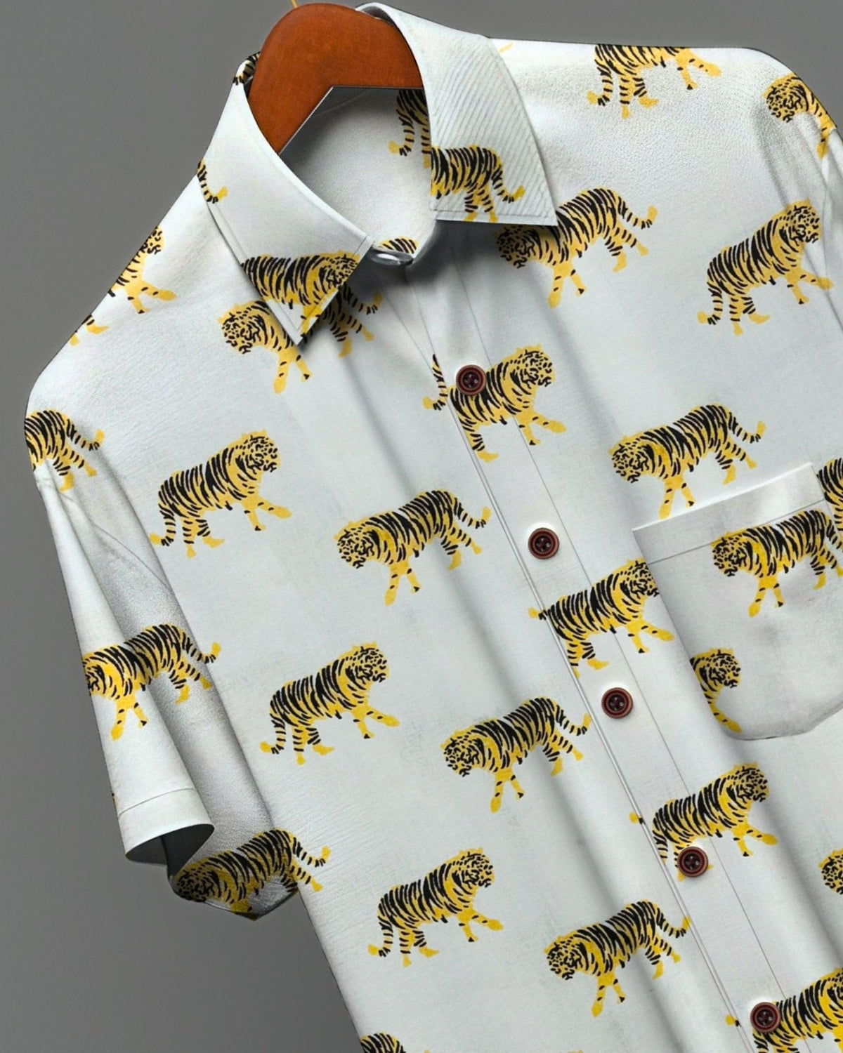 Jungle Royal – Half Sleeve Cotton Shirt - Jaipuri Crown