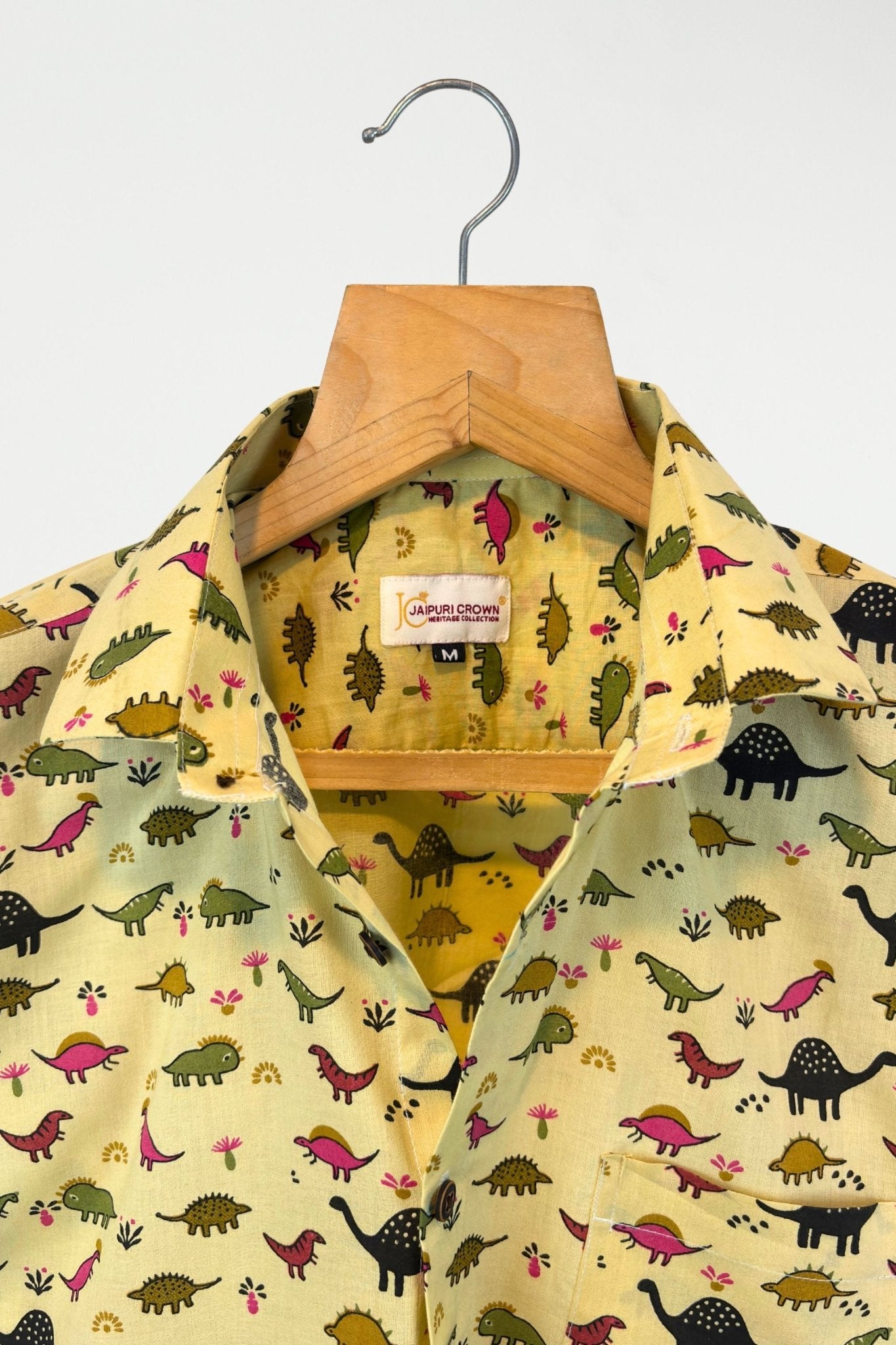 Jurassic Pop – Half Sleeve Cotton Shirt - Jaipuri Crown
