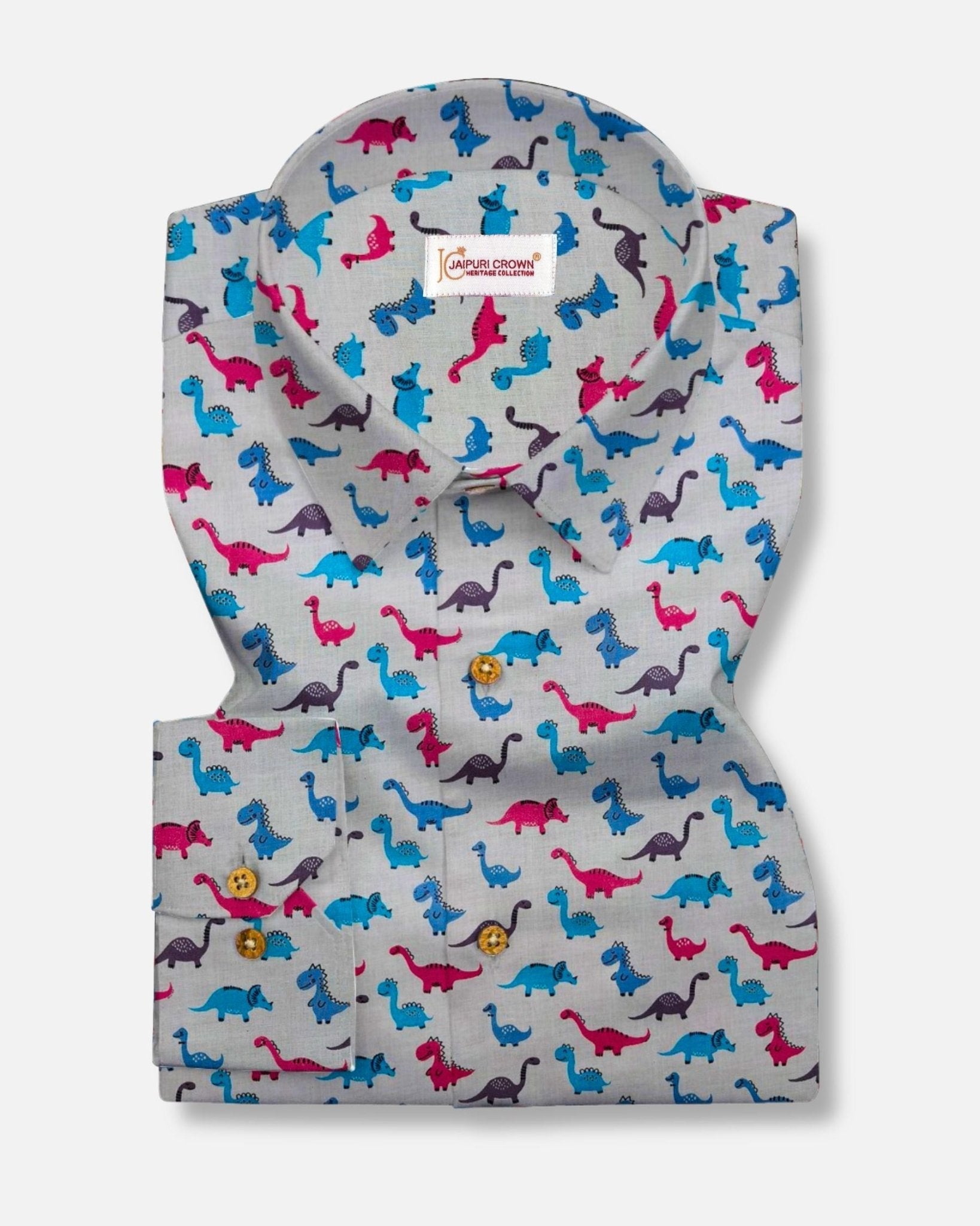 Jurassic Threads - Pure Cotton Shirt - Jaipuri Crown