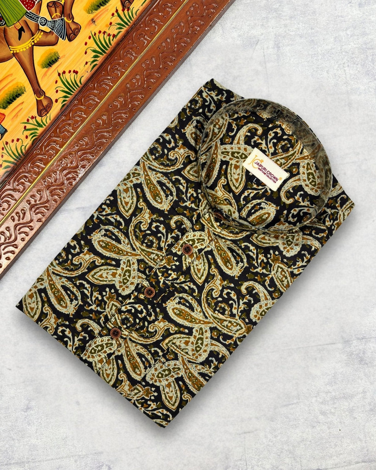 Kalamkari Charm - Jaipuri Crown