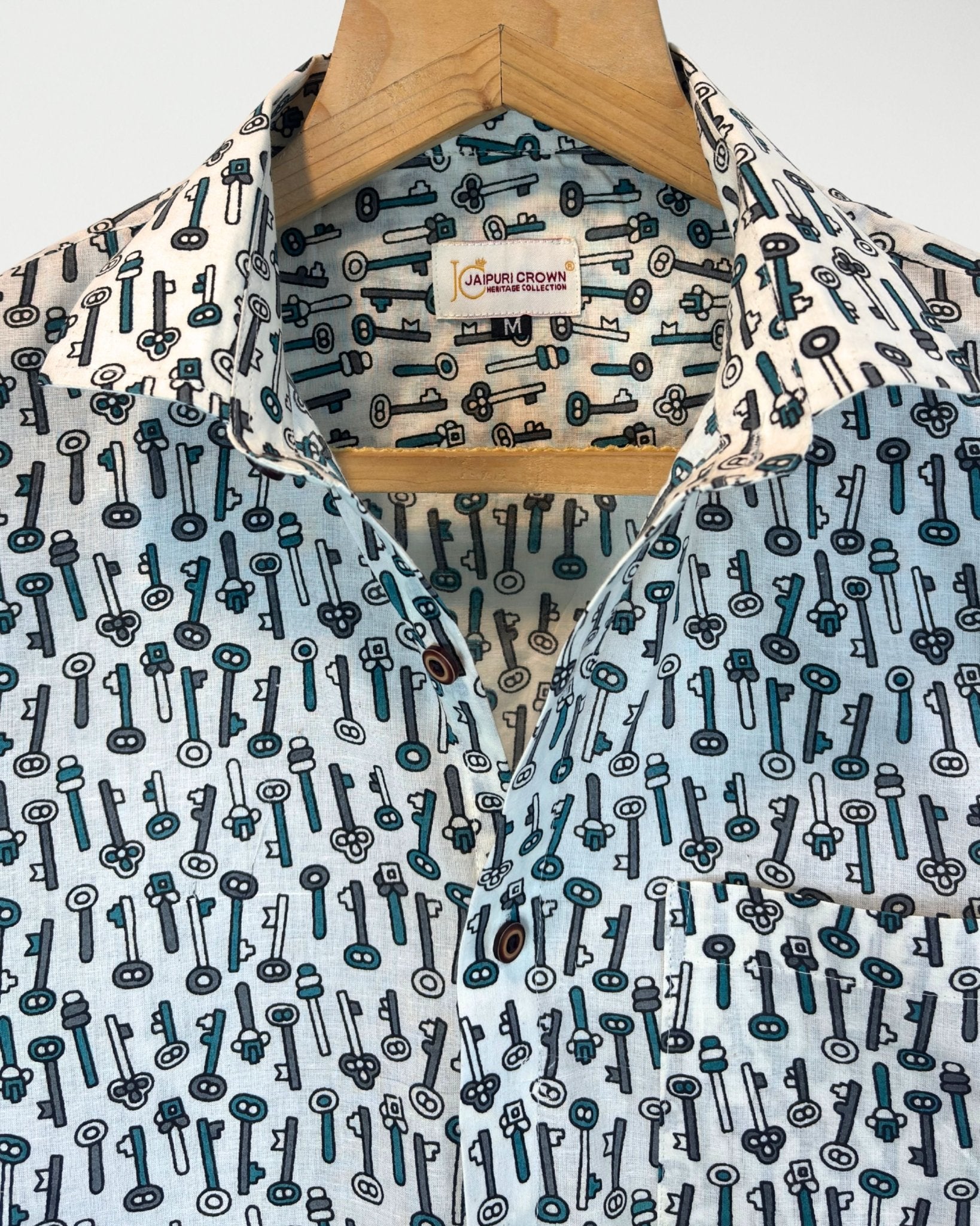 Keyscape – Full Sleeve Cotton Shirt - Jaipuri Crown